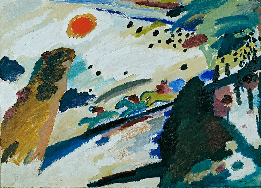 Romantic Landscape in Detail Wassily Kandinsky